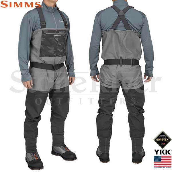 d) Simms Men's Guide Classic Stockingfoot Waders