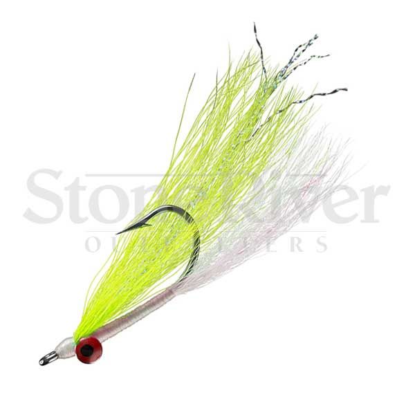 Mini Clouser Minnow - Chart/White