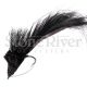 (d) Deer Hair Bass Diver - Black