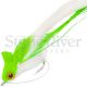 (d) Deer Hair Jumbo Diver - Chartreuse/White