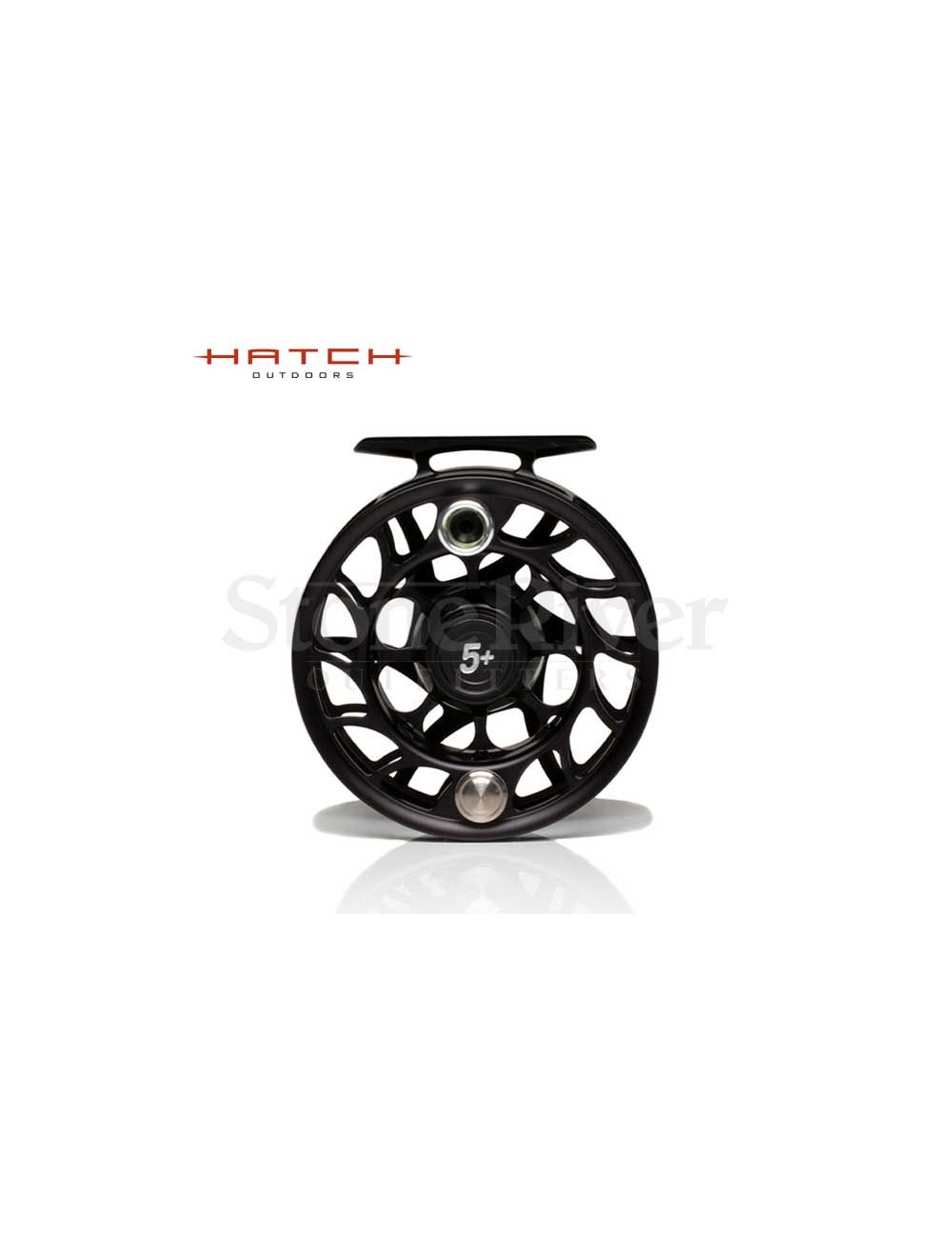 Hatch Iconic Fly Reel 7 Plus Mid Arbor - Grey/Black