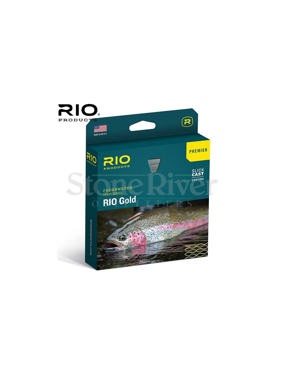 NEW RIO PREMIER GOLD SLICKCAST FLY FISHING LINE 
