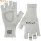 Simms Half-Finger SolarFlex Sungloves (Sterling)
