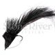 (d) Deer Hair Bass Diver - Black