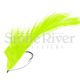 (d) Deer Hair Bass Diver - Chartreuse