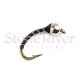 Tungsten Zebra Midge - Black