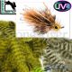 Hareline UV2 Grizzly Soft Hackle Feathers