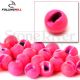 Fulling Mill Slotted Tungten Beads - Fl Pink