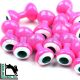 HL Double Pupil Lead Eyes - Hot Salmon Pink