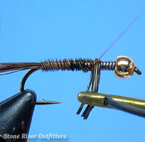 Step 5 - Tying the Beadhead Pheasant Tail Nymph