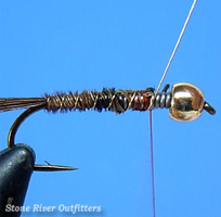 Step 6 - Tying the Beadhead Pheasant Tail Nymph