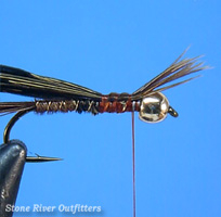 Step 7 - Tying the Beadhead Pheasant Tail Nymph