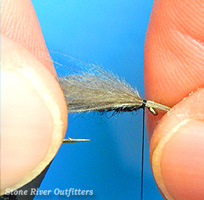 Step 6 - Tying the Simple CDC Caddis