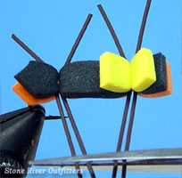 Step 13 - Tying the Chernobyl Ant