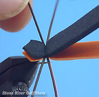 Step 5 - Tying the Chernobyl Ant