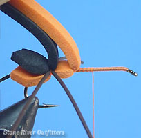Step 6 - Tying the Chernobyl Ant
