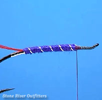 Step 7 - Tying the Hairwing Del Cooper