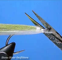 Step 8 - Tying the E-Z Silversides Spearing