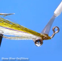 Step 11 - Tying the Improvised Jig Minnow