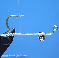 Step 3 - Tying the Improvised Jig Minnow