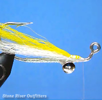 Step 6 - Tying the Improvised Jig Minnow