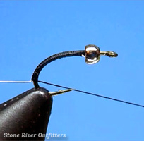 Step 2 - Tying the Beadhead Zebra Midge