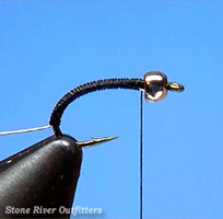 Step 3 - Tying the Beadhead Zebra Midge